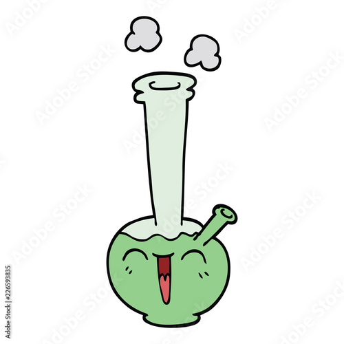 cartoon doodle bong