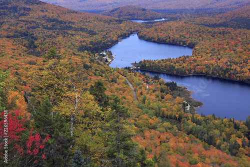 Mont Tremblant National Park with autumn colors, Canada