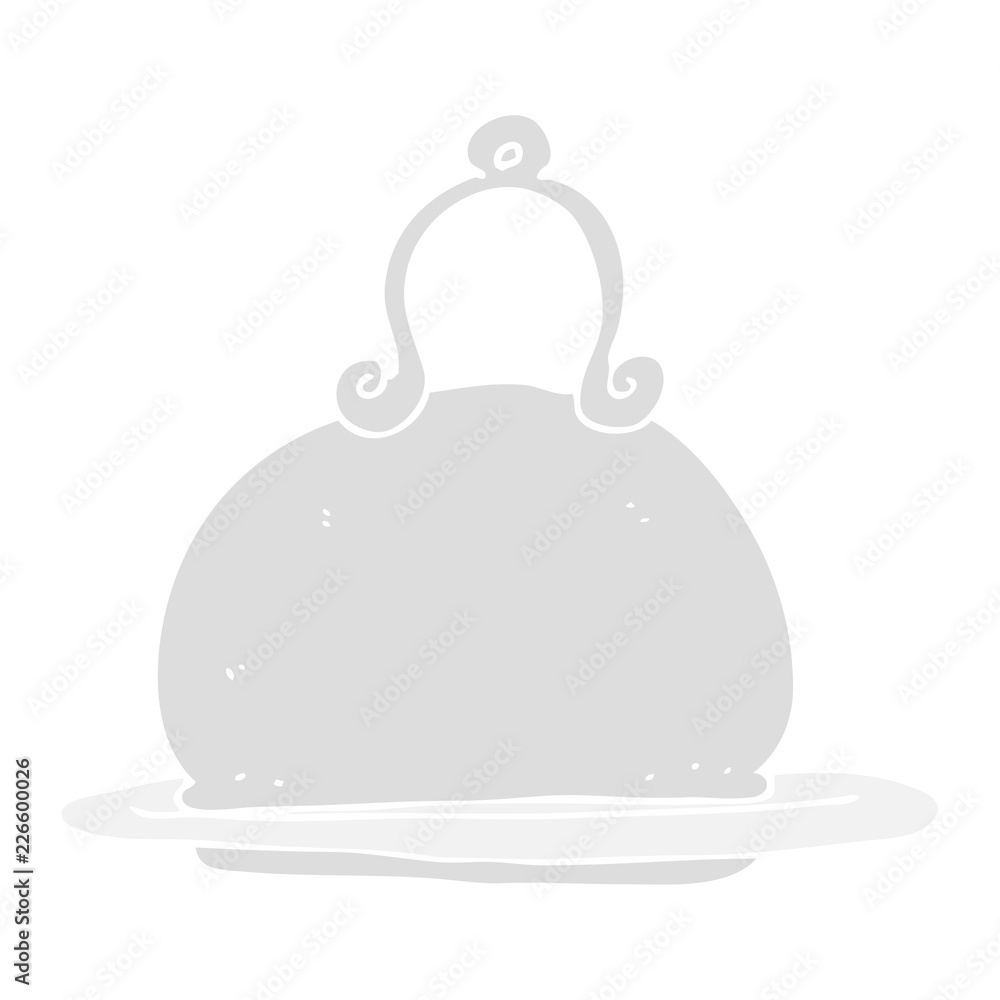 flat color illustration of a cartoon meal dish flat color illustration of a cartoon meal dish