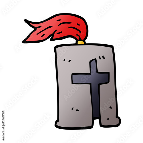 cartoon doodle knights helmet
