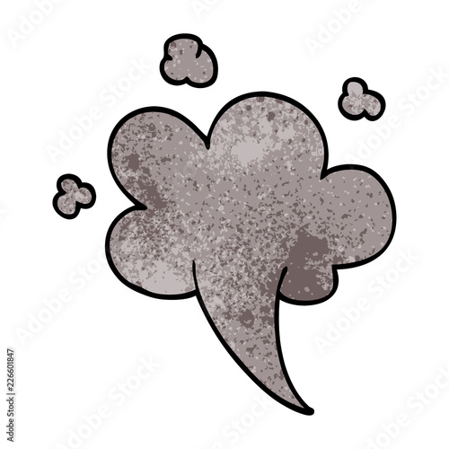 cartoon doodle whooshing cloud