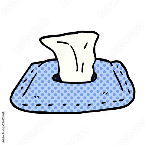 cartoon doodle toilet wipes