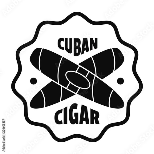 Cuban cigar logo. Simple illustration of cuban cigar vector logo for web design isolated on white background