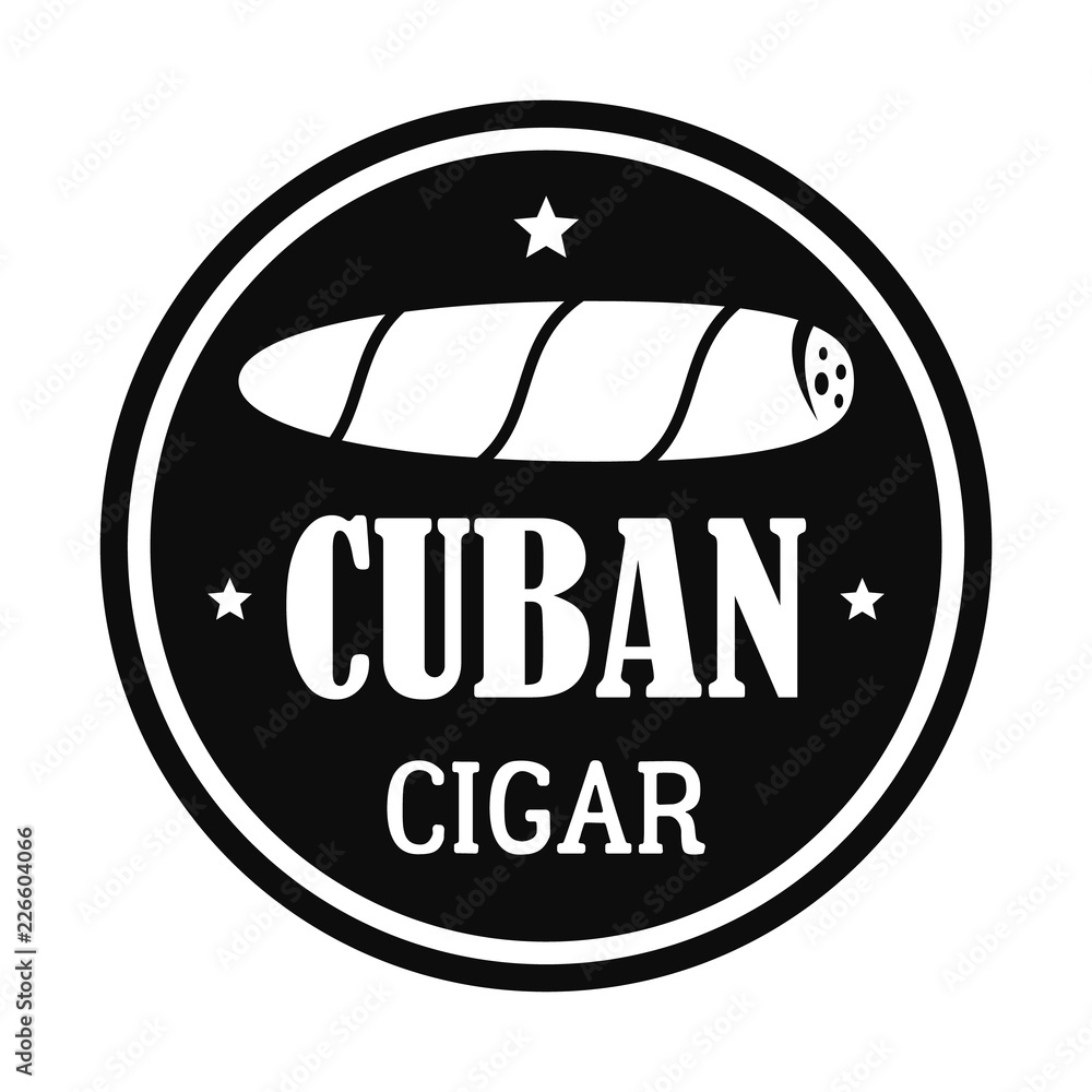 Original cuban cigar logo. Simple illustration of original cuban cigar ...