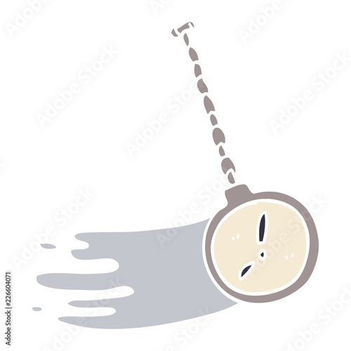 cartoon doodle hypnotist watch