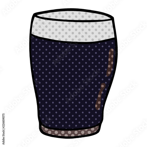 cartoon doodle pint of stout