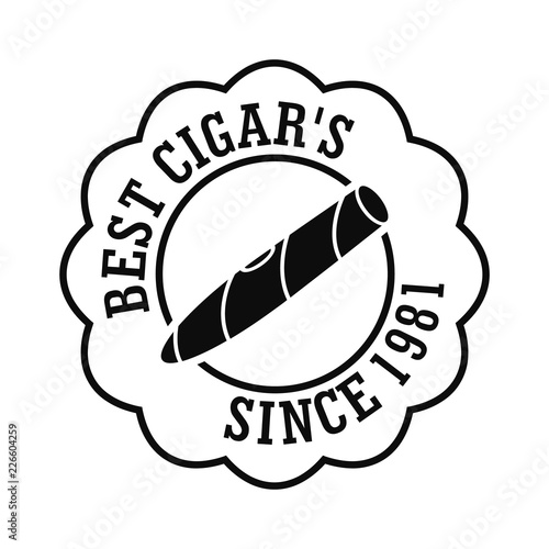 Best nicotine cigar logo. Simple illustration of best nicotine cigar vector logo for web design isolated on white background