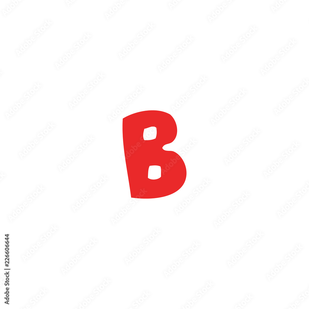 cartoon doodle letter b cartoon doodle letter b