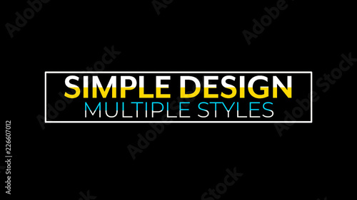 Multicolor Outline Title