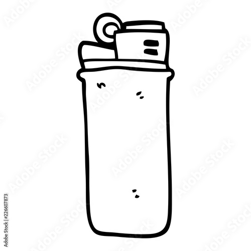 line drawing cartoon disposable lighter