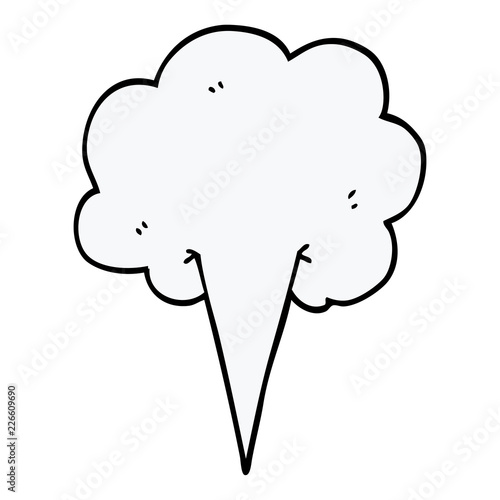 cartoon doodle gust of air