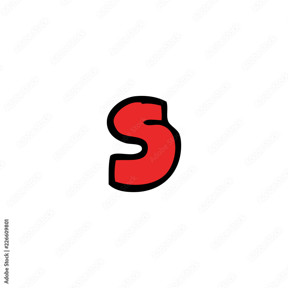 cartoon doodle letter s cartoon doodle letter s
