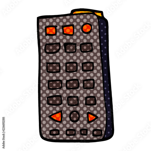 cartoon doodle remote control