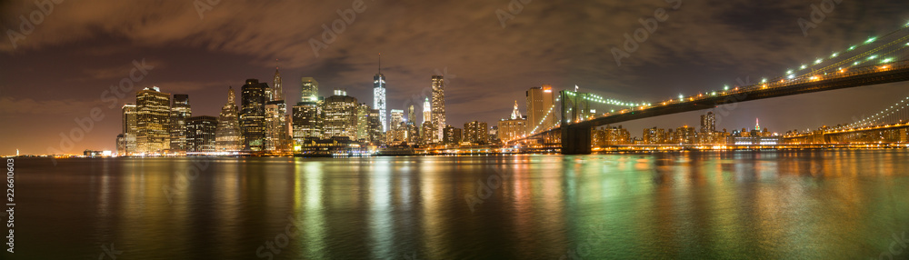 Panorama von New York Blick aus Brooklyn