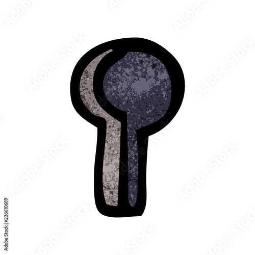 cartoon doodle key hole