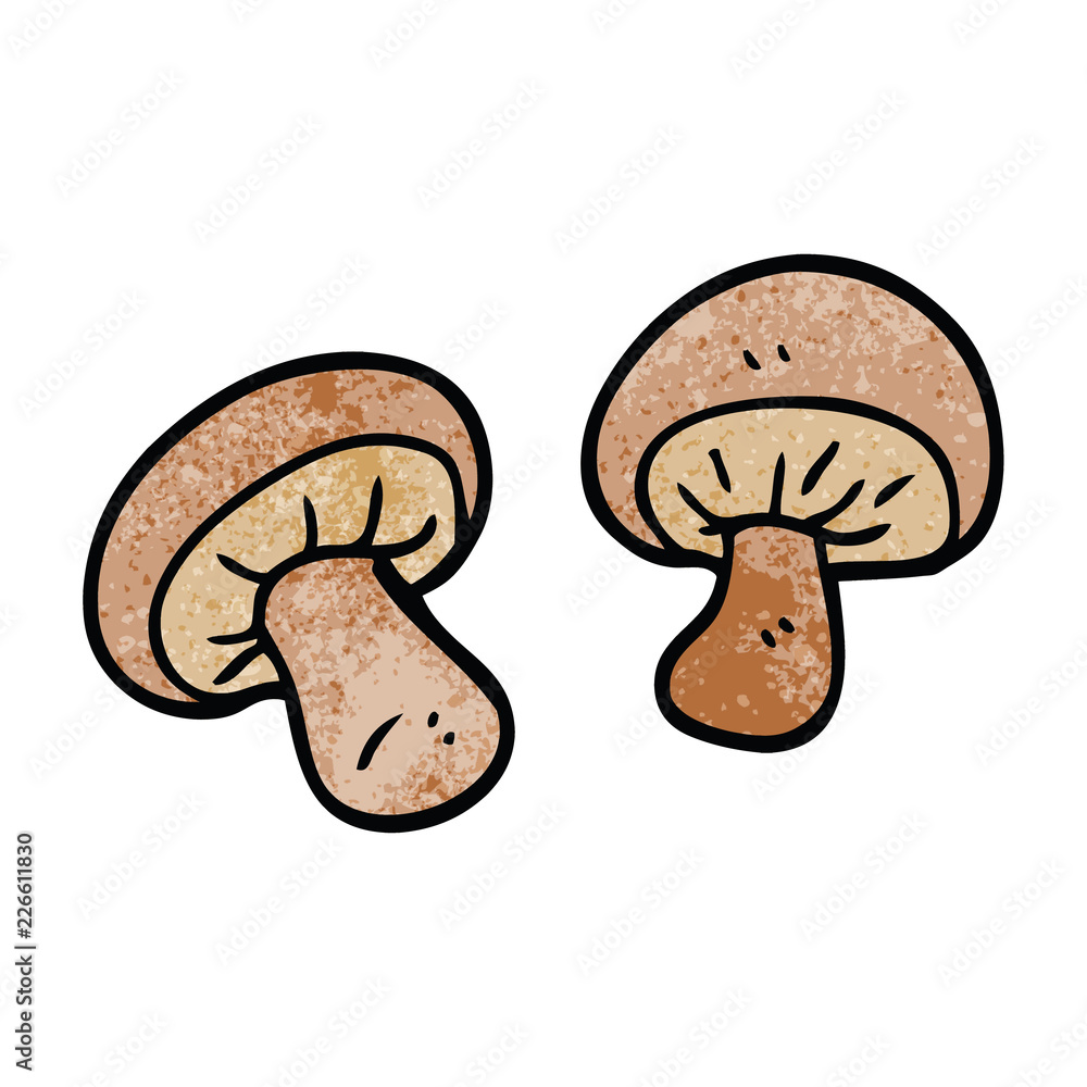 Fototapeta premium cartoon doodle mushrooms