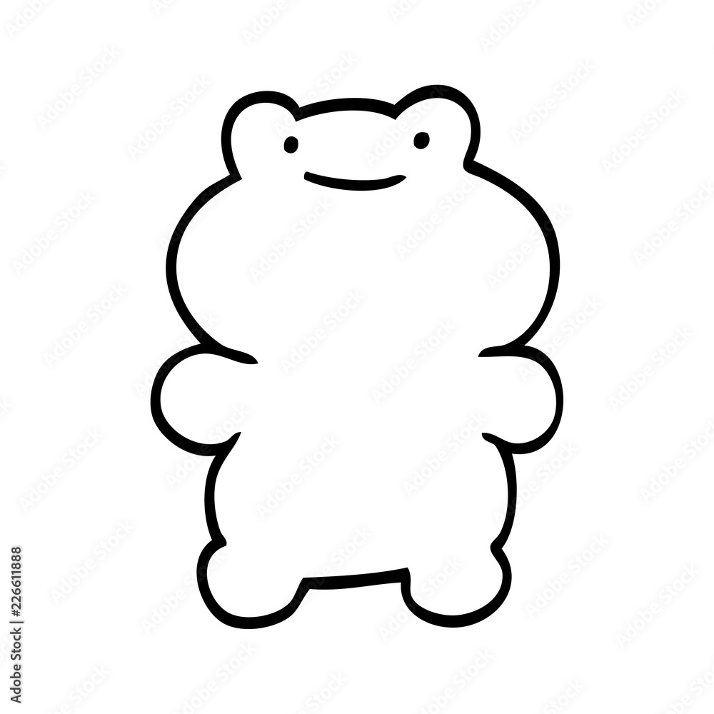 funny line drawing cartoon frog funny line drawing cartoon frog