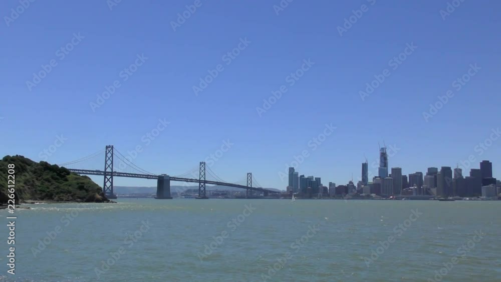 The Bay Bridge as seen from Treasure Island, San Francisco, California, USA The Bay Bridge as seen from Treasure Island, San Francisco, California, USA
