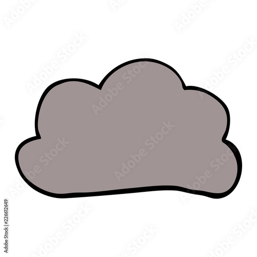 cartoon doodle weather cloud