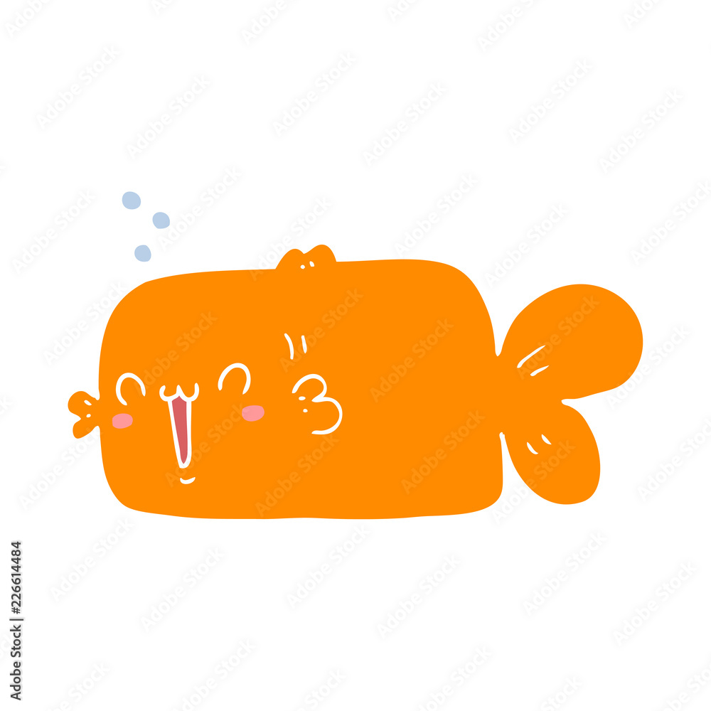 flat color style cartoon fish flat color style cartoon fish