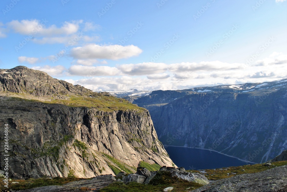 View of the fjord in Norway
