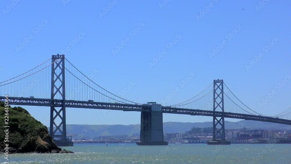 The Bay Bridge as seen from Treasure Island, San Francisco, California, USA The Bay Bridge as seen from Treasure Island, San Francisco, California, USA