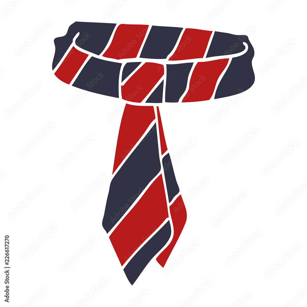 Obraz premium cartoon doodle office tie