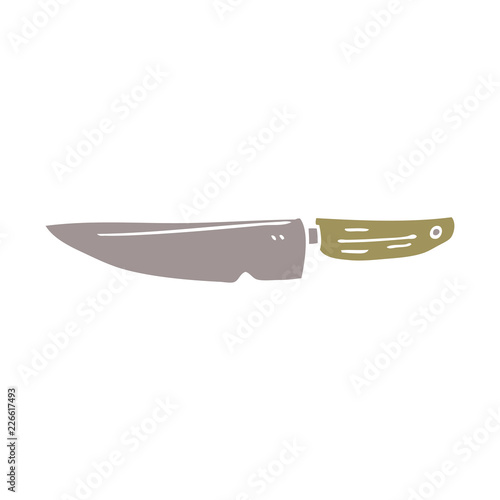 cartoon doodle kitchen knife