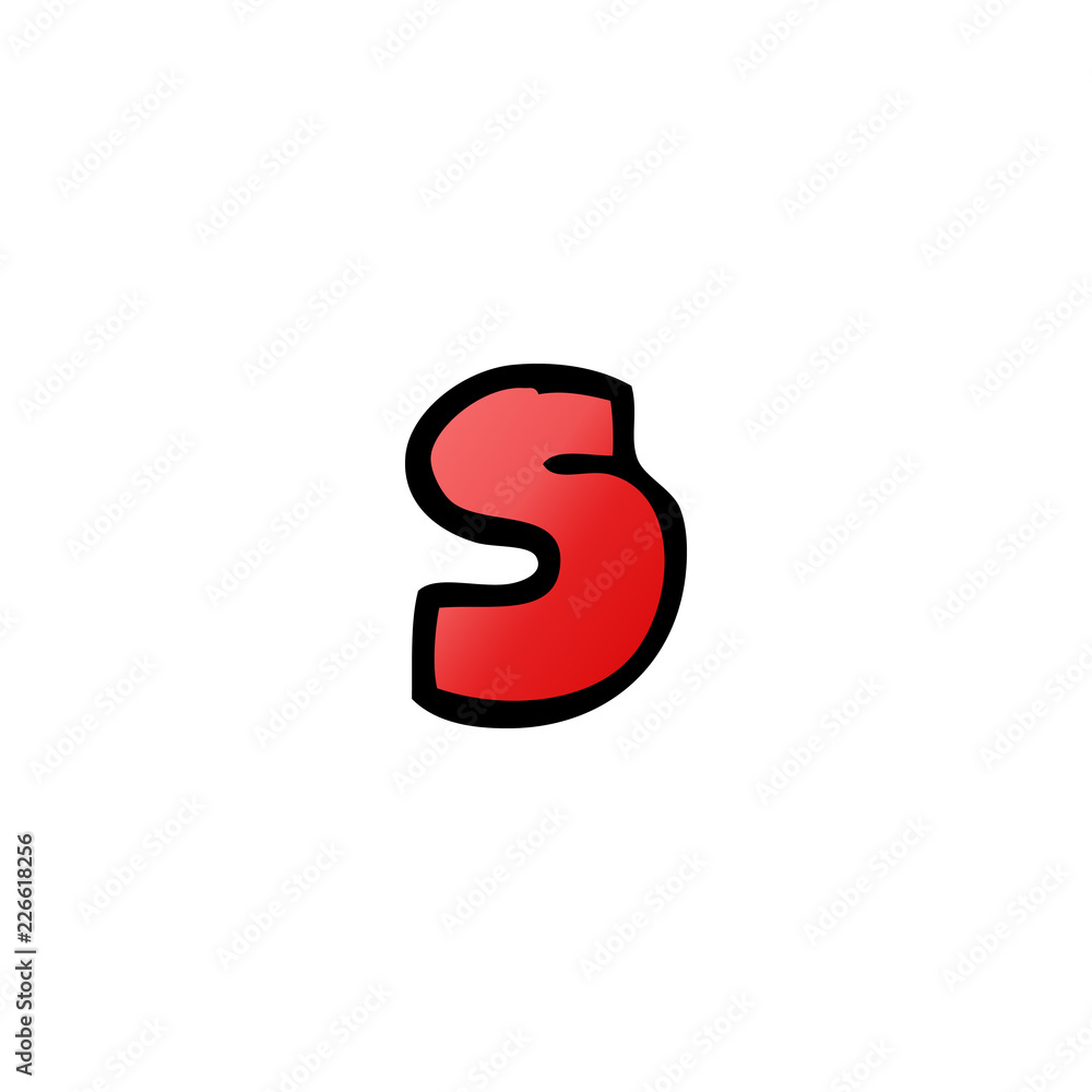 cartoon doodle letter s cartoon doodle letter s