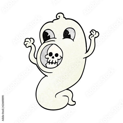 spooky cartoon doodle ghost