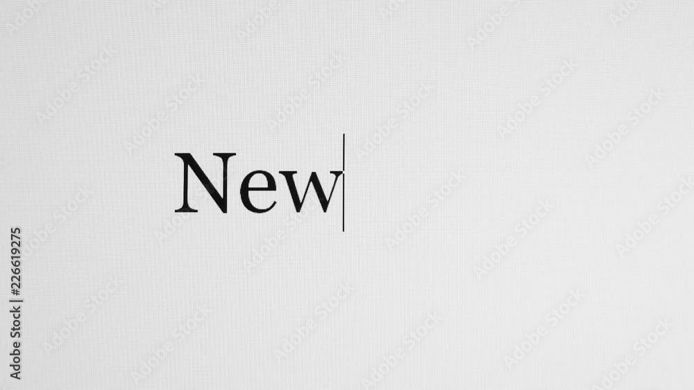 New Year. The inscription on the monitor. New Year. The inscription on the monitor.