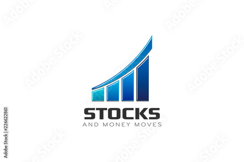 Business Finance Bar Stocks Vector illustration