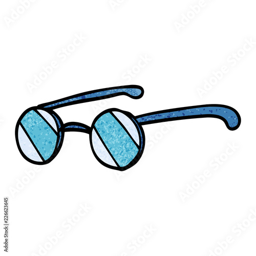 cartoon doodle round spectacles