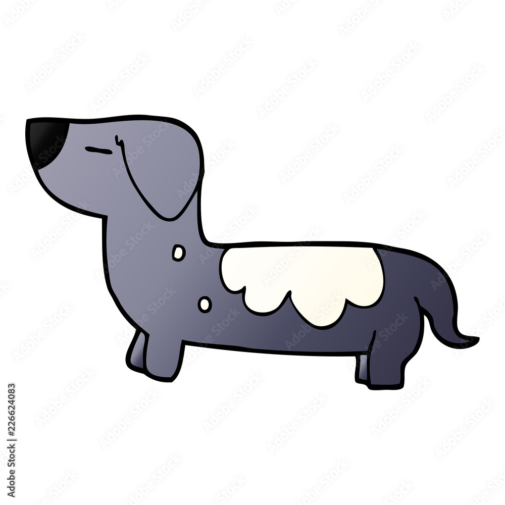 Fototapeta premium cartoon doodle dog