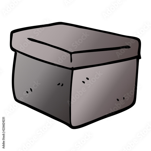 cartoon doodle office filing box