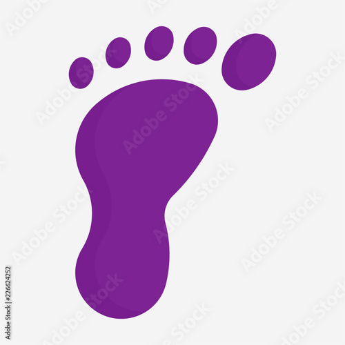 Flat foot pixel perfect vector icon