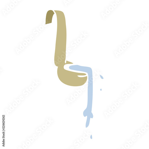 cartoon doodle ladle of food