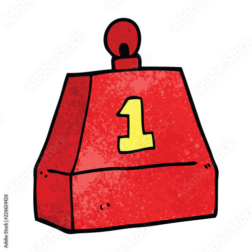 cartoon doodle one ton