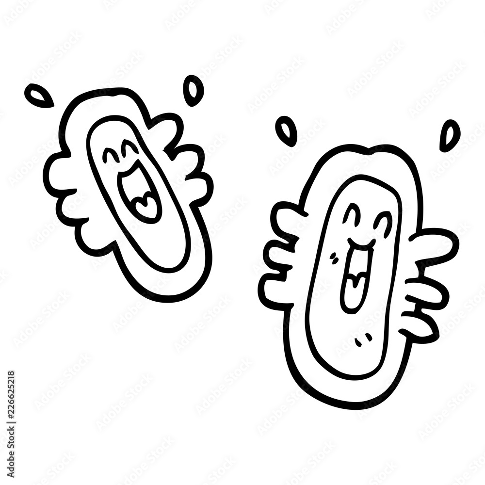 line drawing cartoon happy germs line drawing cartoon happy germs
