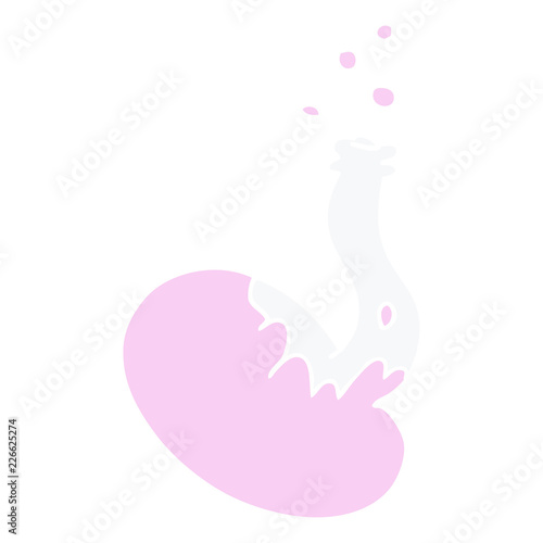 cartoon doodle chemical reaction