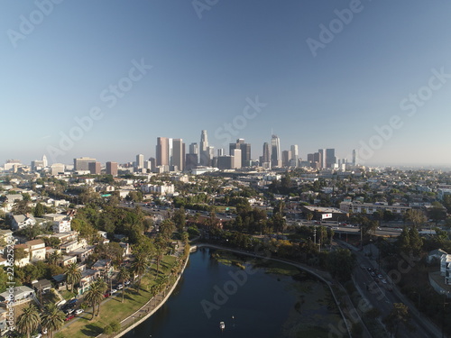 City Scape of Los Angeles © LA Aerial Image
