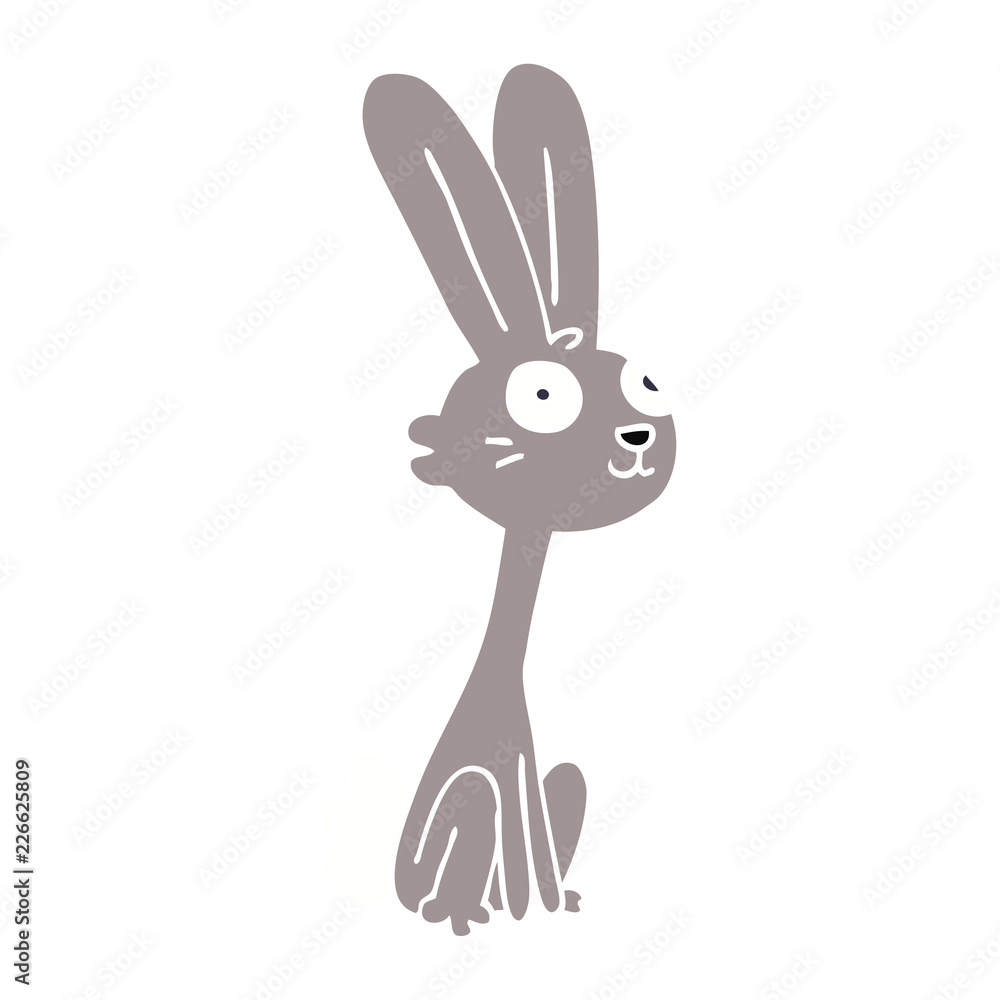 Obraz premium cartoon doodle rabbit