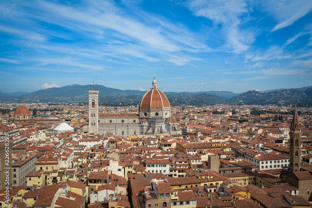 Red Tiled Rooftops of Florence Italy
