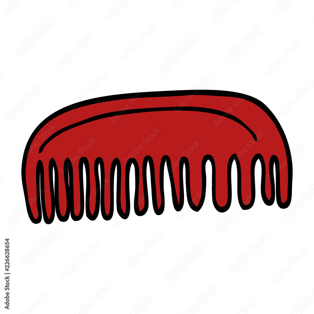 cartoon doodle plastic comb cartoon doodle plastic comb