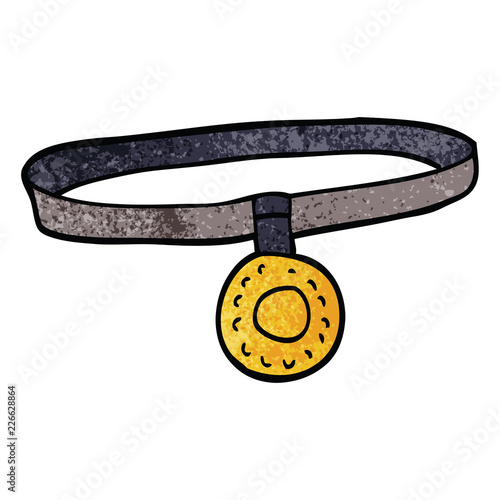 cartoon doodle dog collar