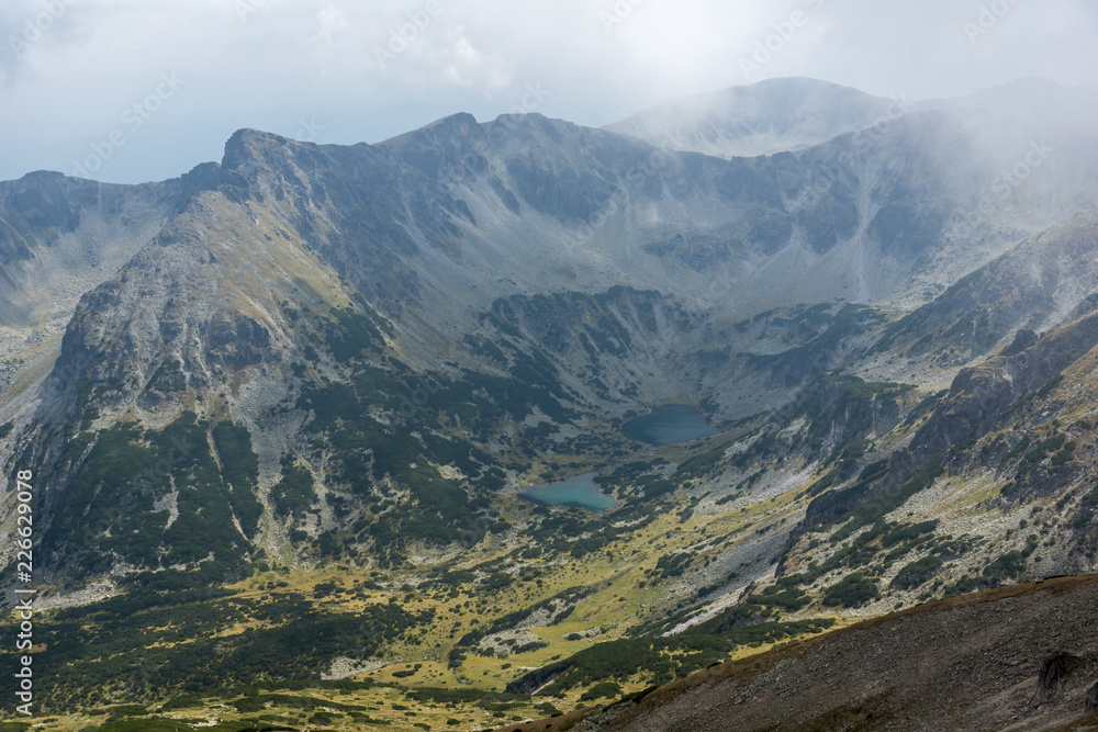 Fototapeta premium Amazing panoramic view from Musala peak, Rila mountain, Bulgaria