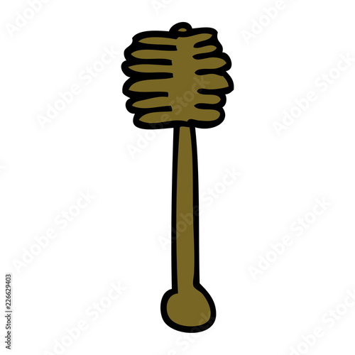 cartoon doodle honey spindle