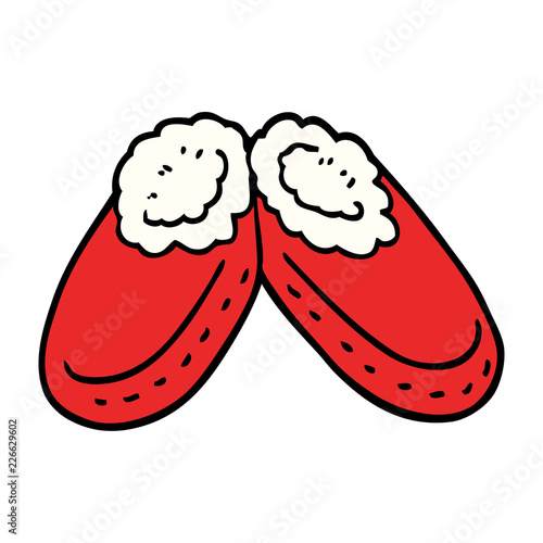 cartoon doodle comfy slippers