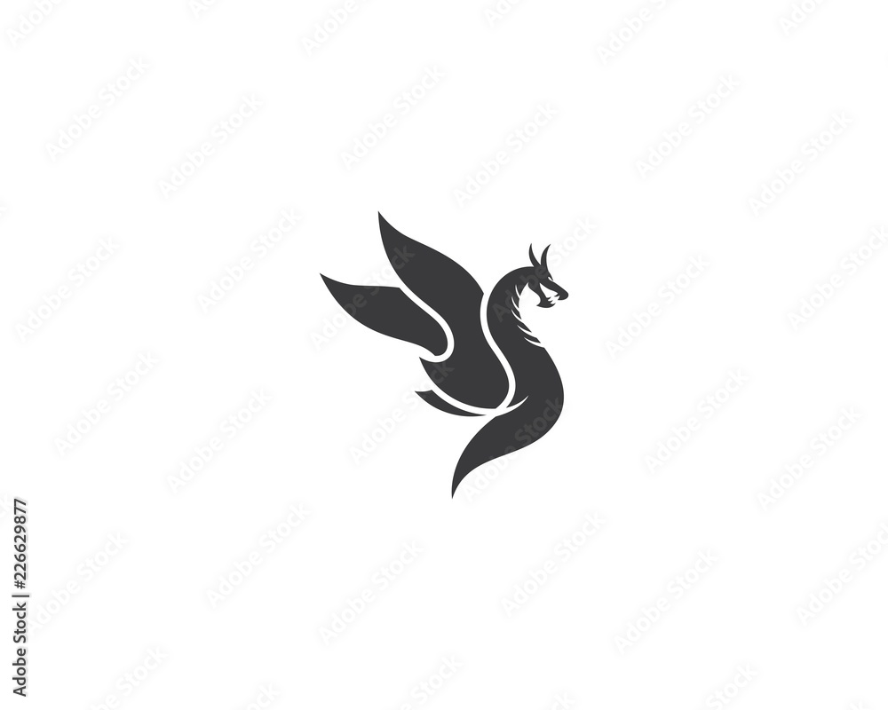 Dragon logo illustration Dragon logo illustration