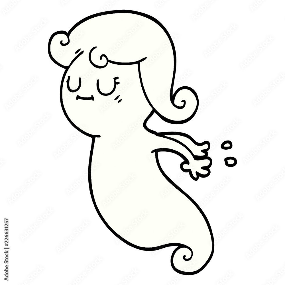 Obraz premium cartoon doodle ghost